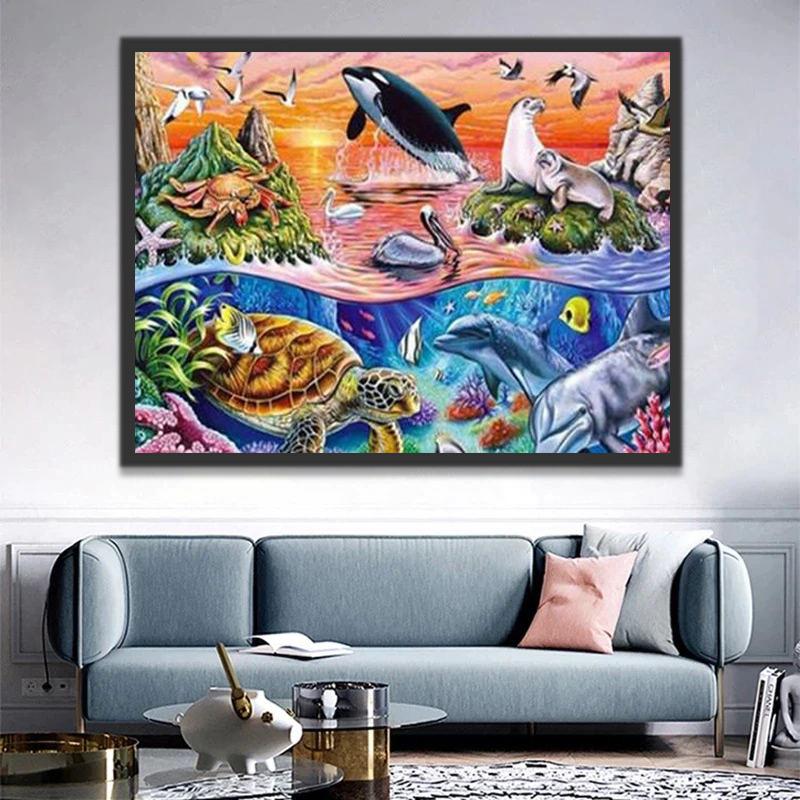 Animales Marinos y los Anfibios Pintar por Números