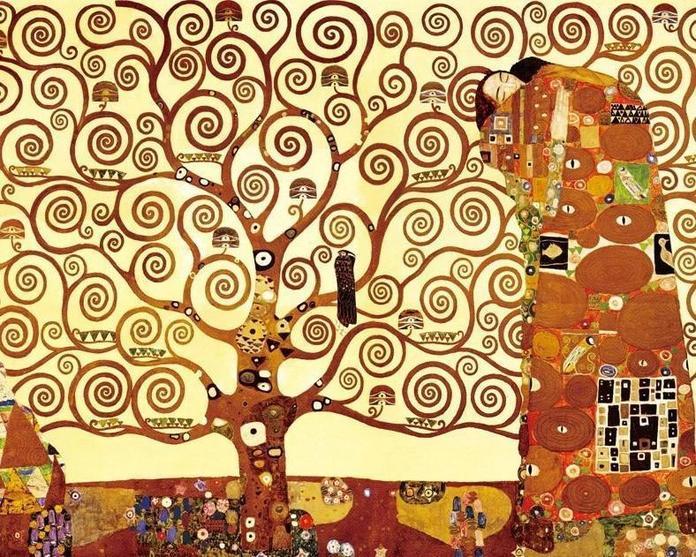 Árbol Abstracto de Ramas Rizadas Pintar por Números
