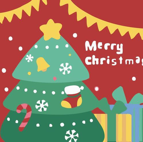 Árbol Navideño y Feliz Navidad Pintar por Números