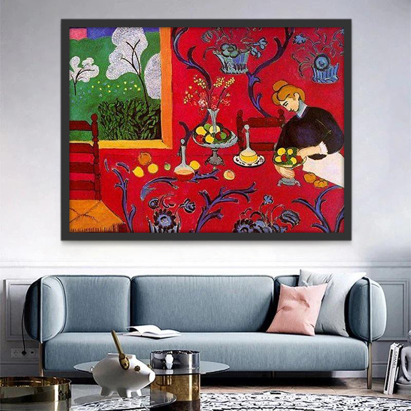 Armonía en Rojo de Henri Matisse Pintar por Números