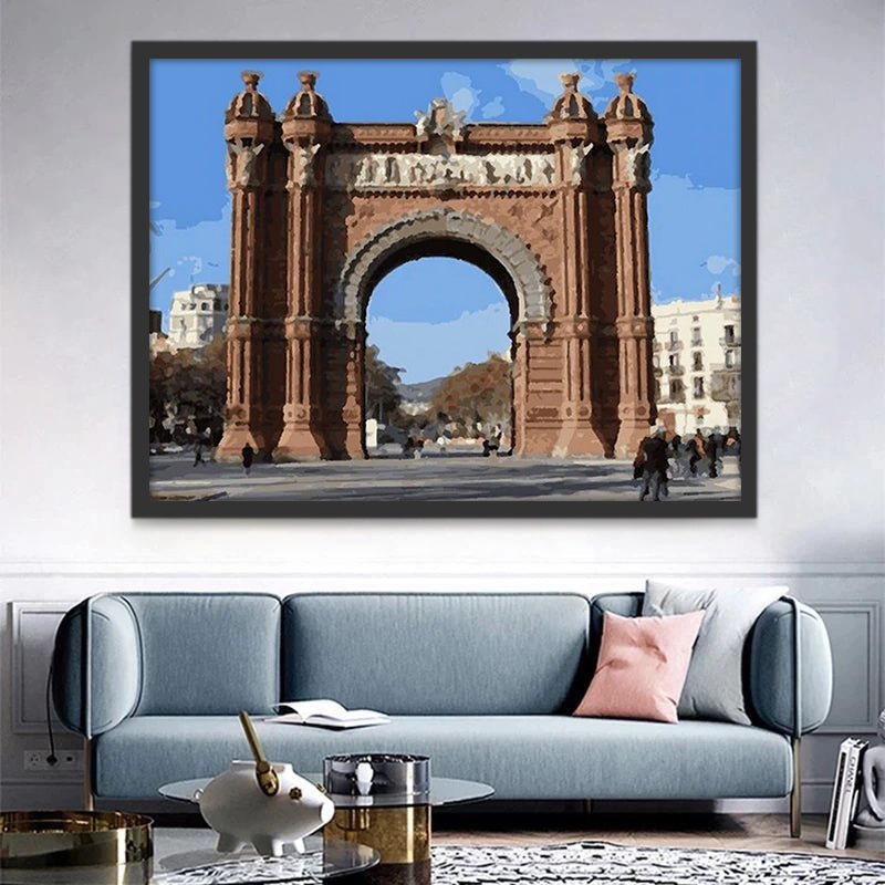 Arquitectura Fascinante en la Ciudad Pintar por Números