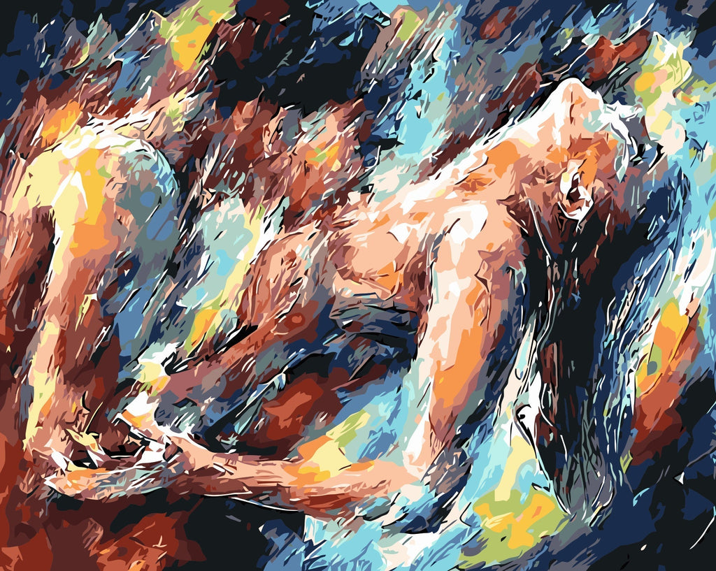 Arte Abstracto de Pareja Pintar por Números