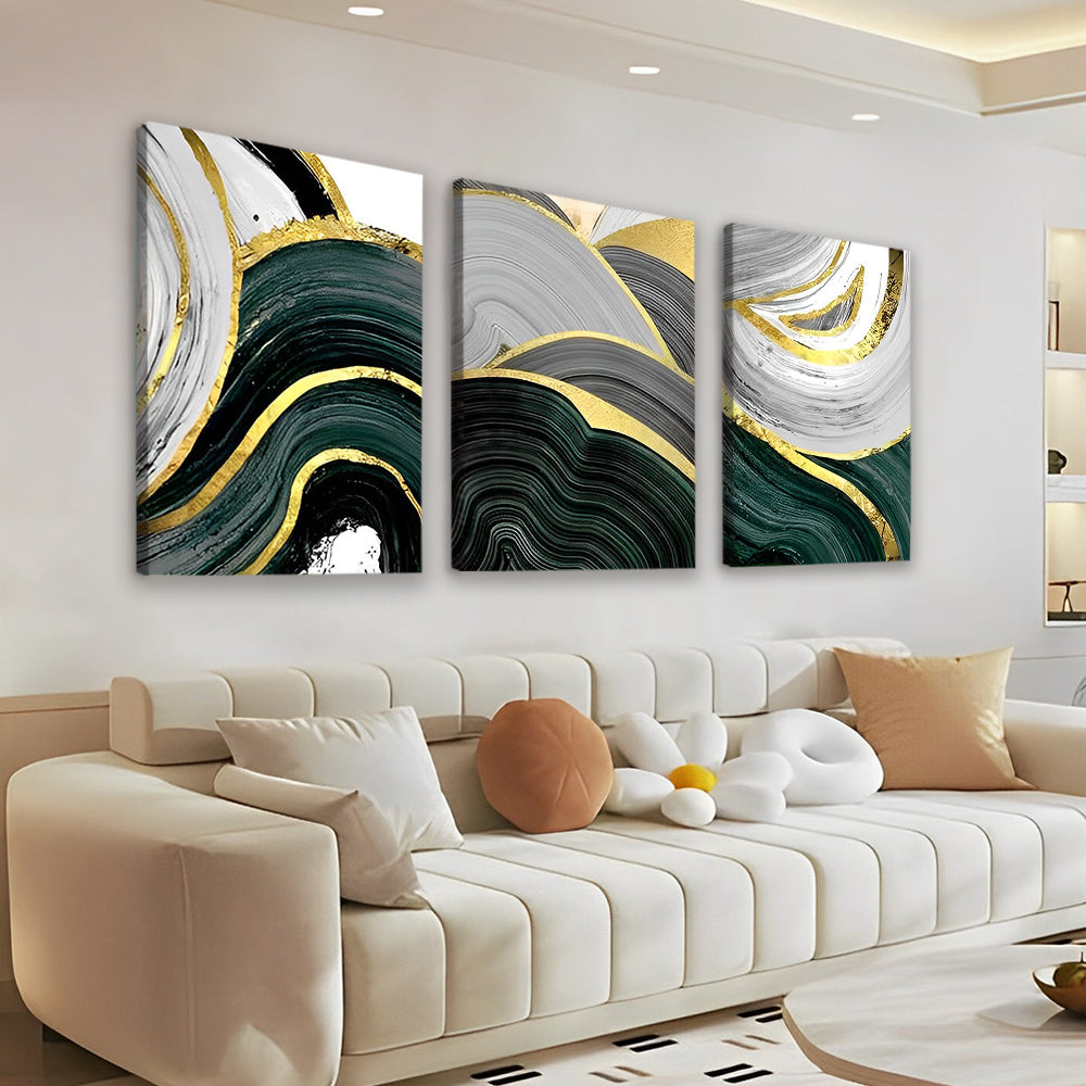 Arte de Línea del Paisaje 3 Partes Pintar por Números
