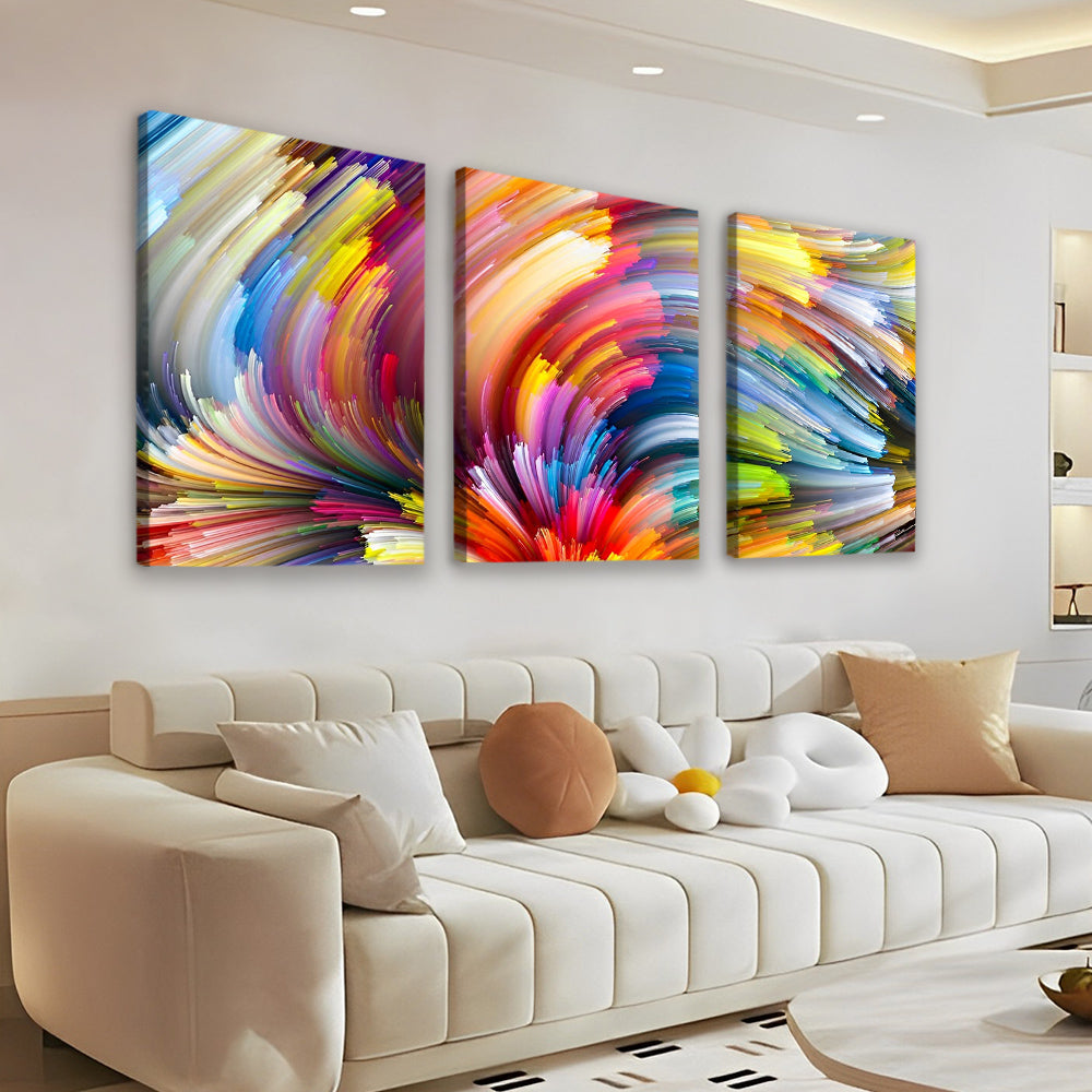 Arte de Líneas Coloridas 3 Partes Pintar por Números