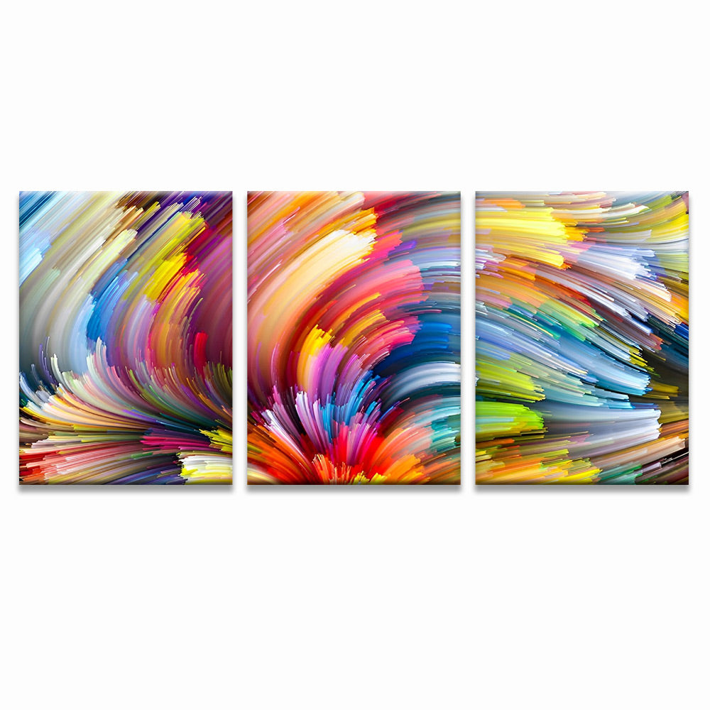 Arte de Líneas Coloridas 3 Partes Pintar por Números