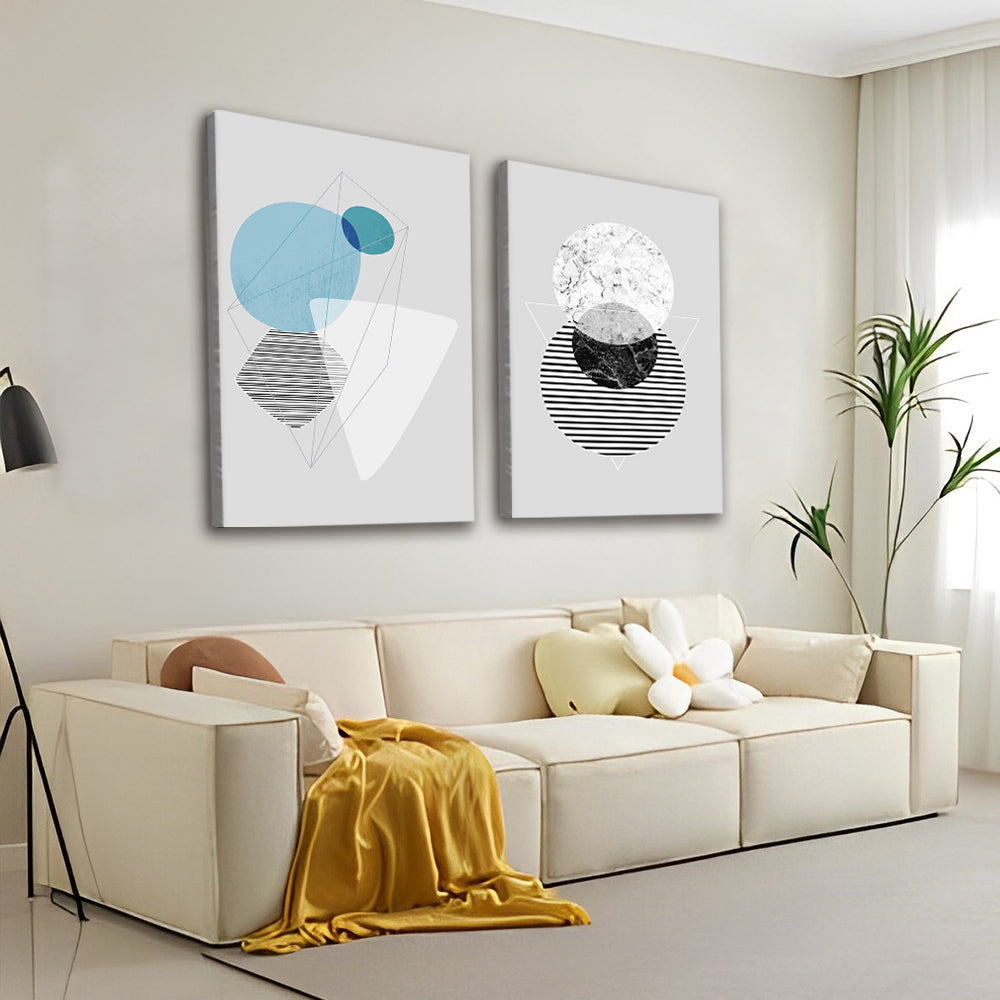 Arte Lineal Geométrico 2 Partes Pintar por Números