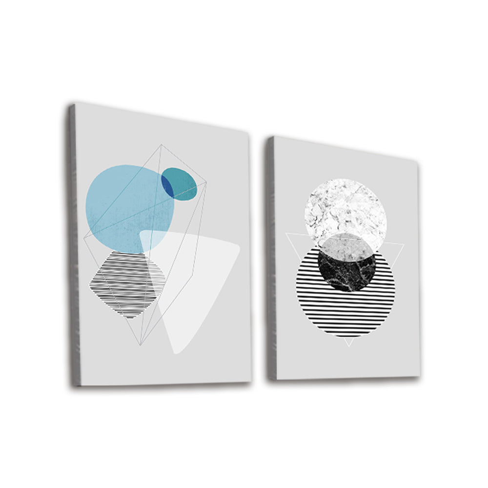Arte Lineal Geométrico 2 Partes Pintar por Números