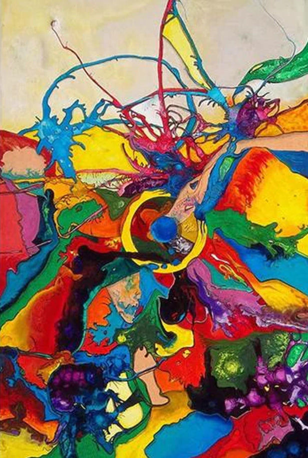 Arte Moderno de Colores Brillantes Pintar por Números