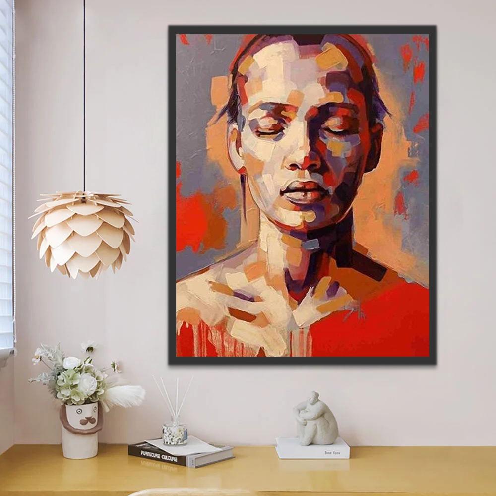 Arte Moderno de Mujer Pintar por Números