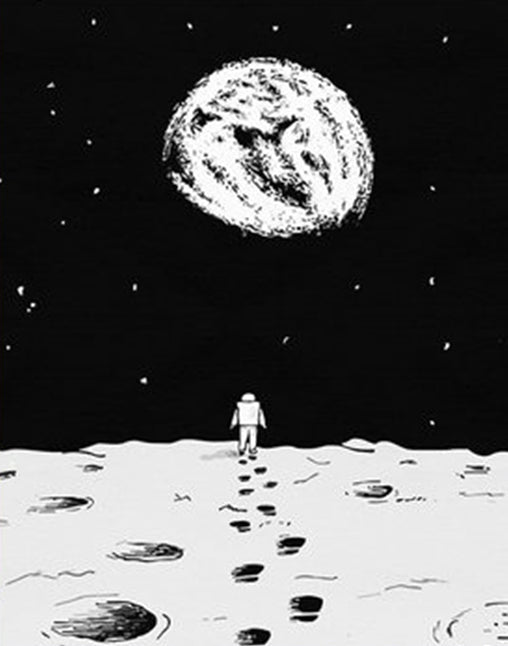 Astronauta sobre Planeta en el Espacio Pintar por Números