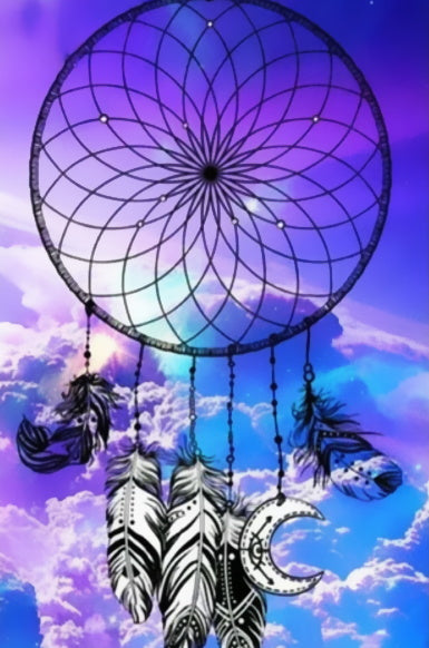 Atrapasueños sobre Nubes Pintar por Números