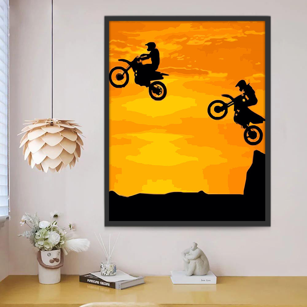 Aventura de Dos Motociclistas Pintar por Números