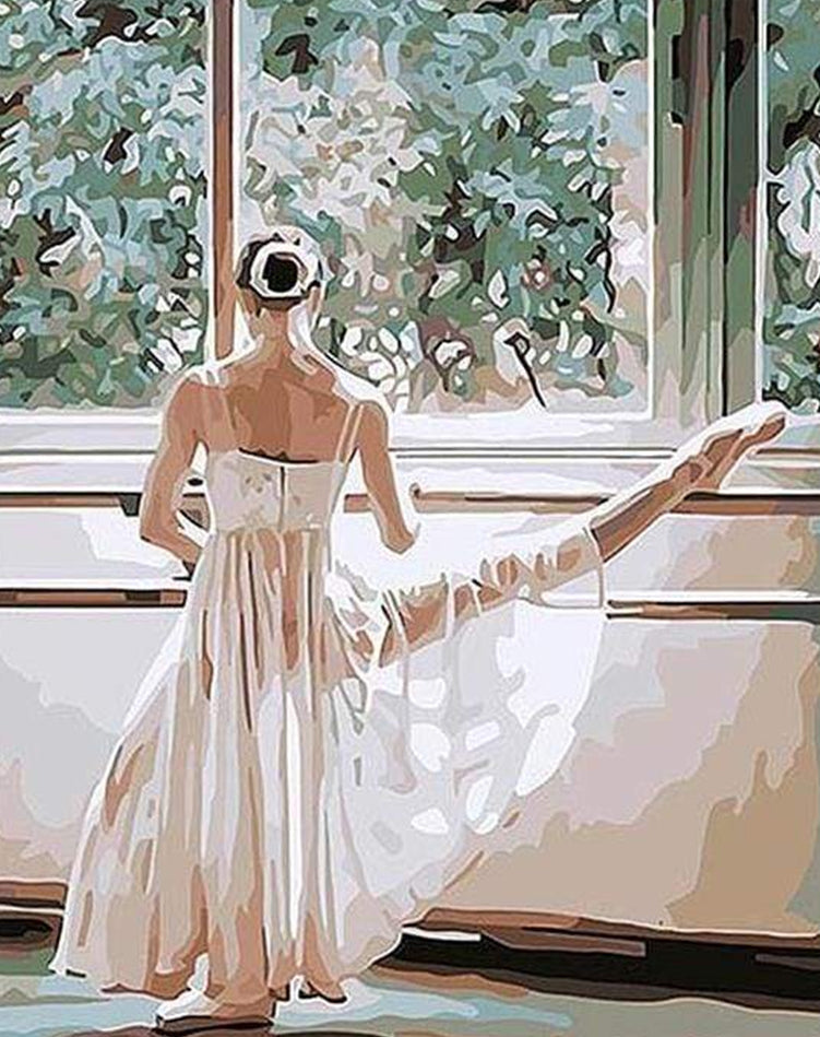 Bailarina de Ballet Clásico Pintar por Números