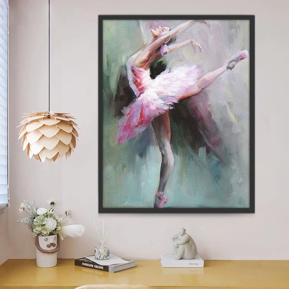 Bailarina Joven de Ballet Pintar por Números