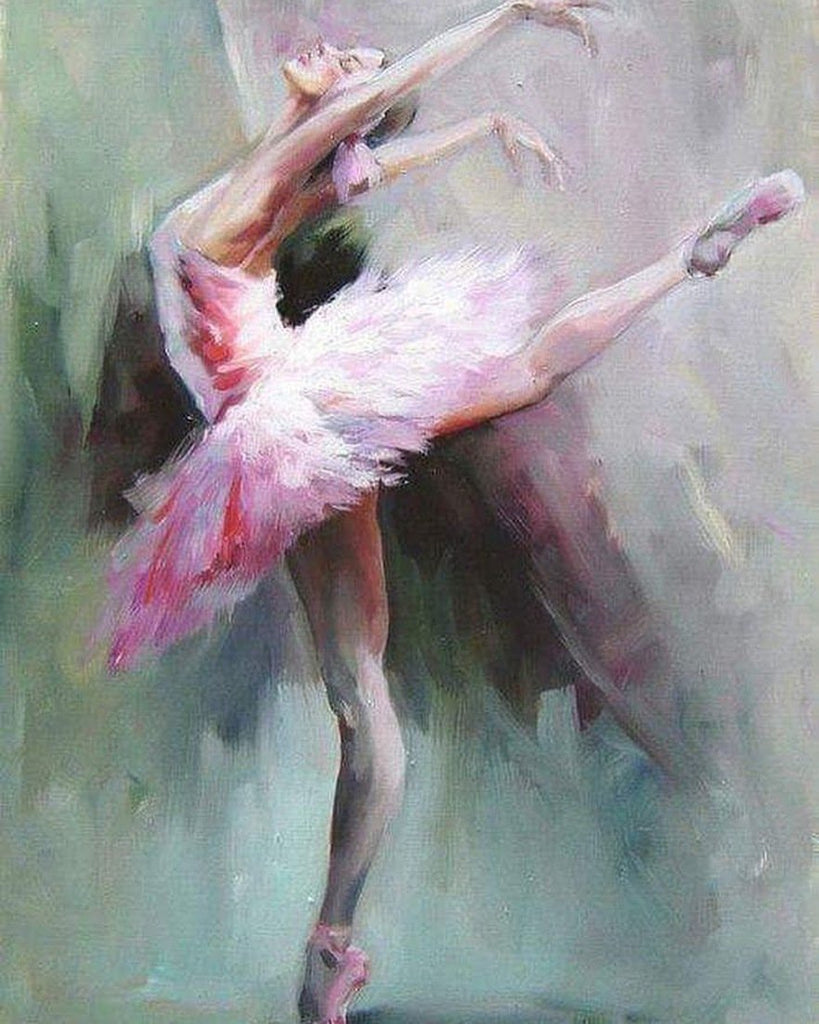 Bailarina Joven de Ballet Pintar por Números