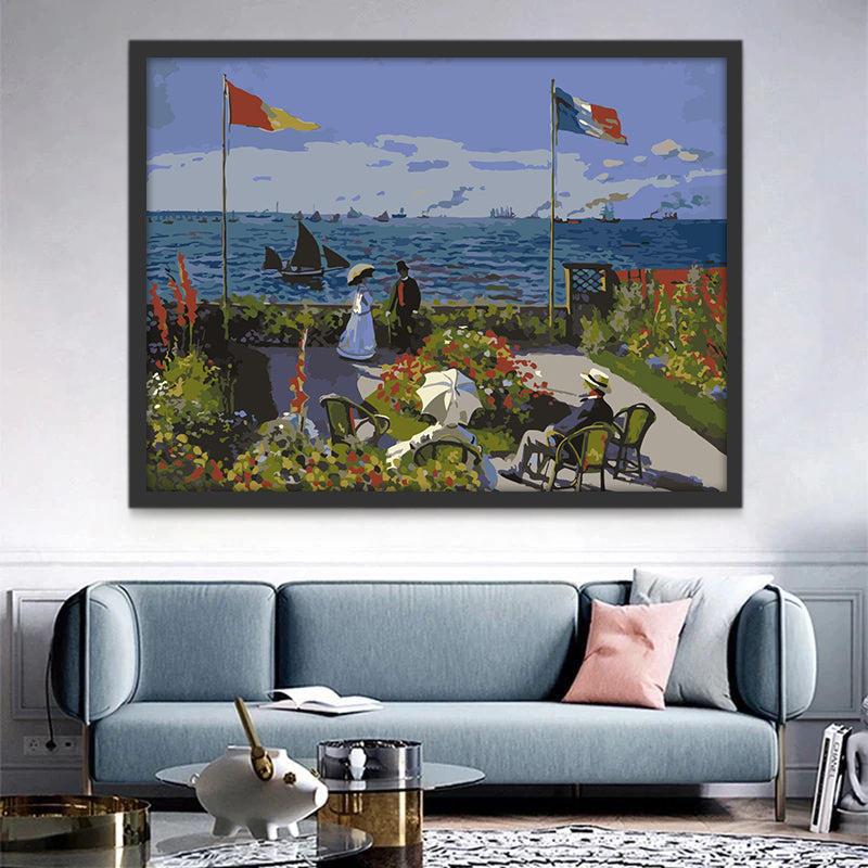 Balcón con Vistas al Mar Pintar por Números