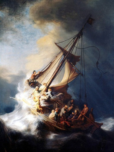 Barco y Mar Durante una Tormenta Pintar por Números