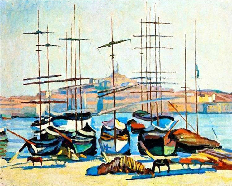Barcos Coloridos en el Puerto Pintar por Números
