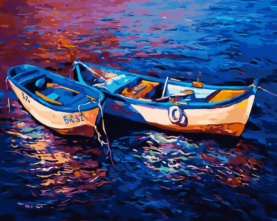 Barcos Flotando sobre el Agua Pintar por Números