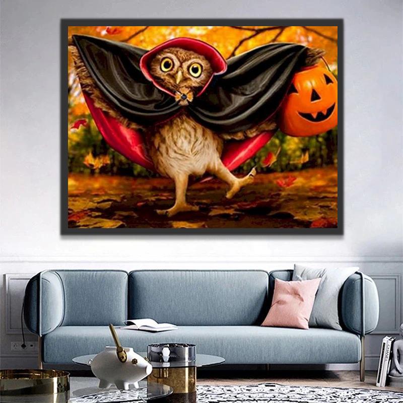 Búho Adorable de Capa Vampiro Pintar por Números