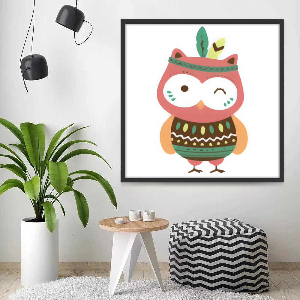 Búho Adorable Pintar por Números