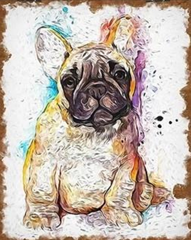 Bulldog Adorable Pintar por Números