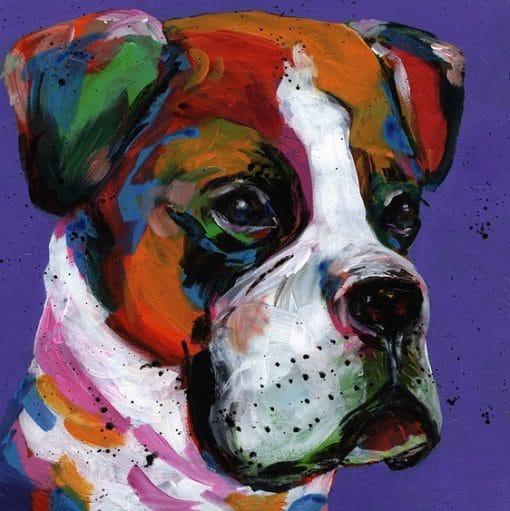 Cabeza Colorida de Perro Pintar por Números