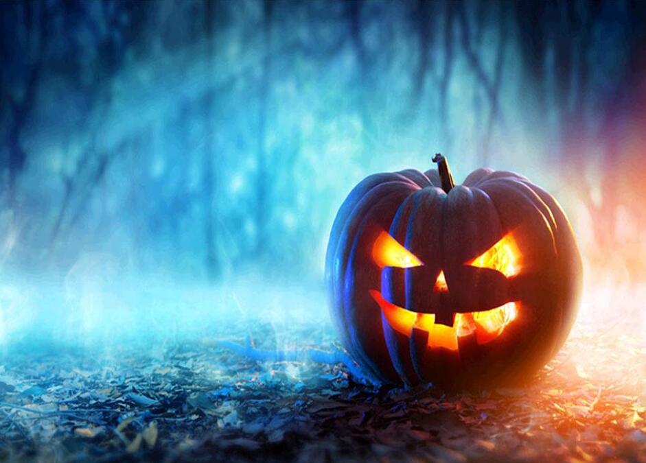Calabaza en el Bosque Oscuro Pintar por Números