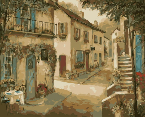 Callejón de Ciudad Pintar por Números