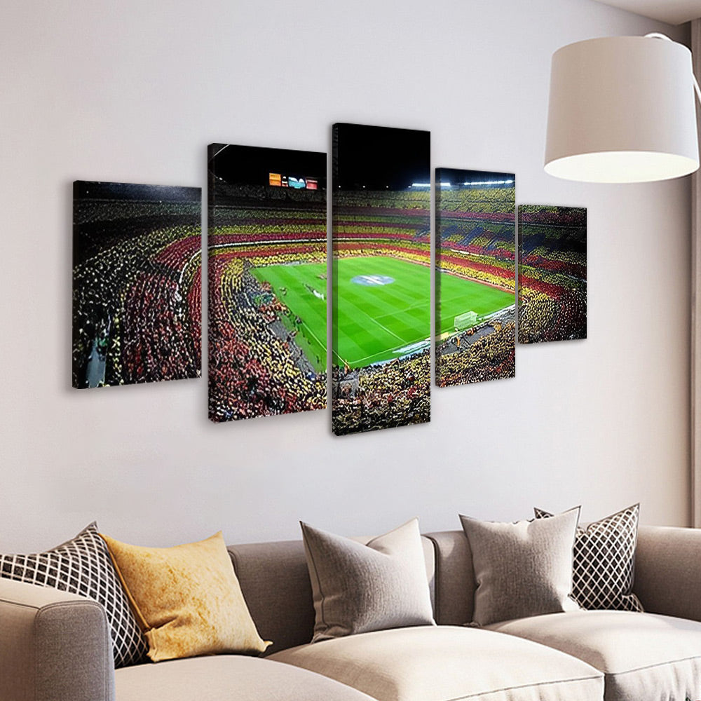 Campo de Fútbol en España 5 Partes Pintar por Números