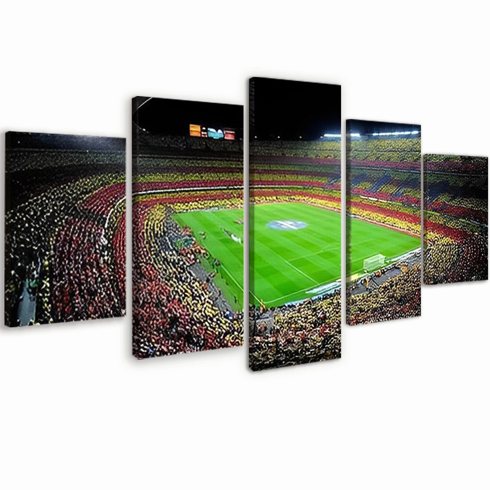 Campo de Fútbol en España 5 Partes Pintar por Números