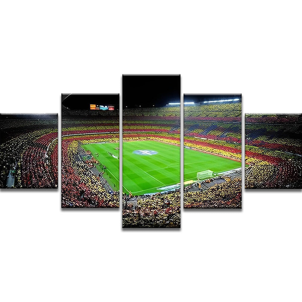 Campo de Fútbol en España 5 Partes Pintar por Números