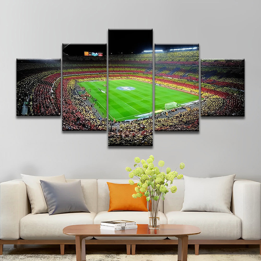 Campo de Fútbol en España 5 Partes Pintar por Números