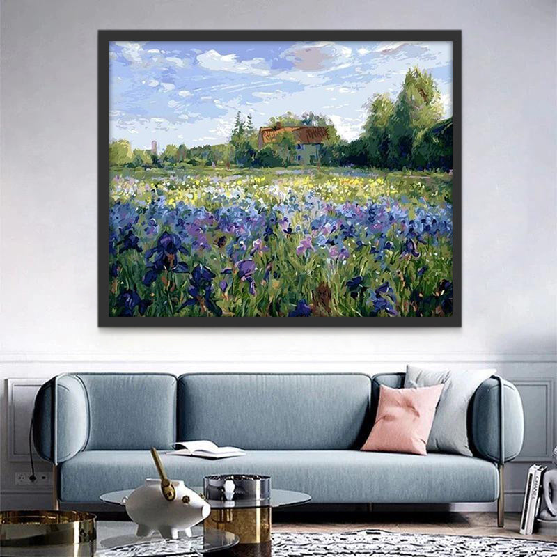 Campo de Irises Pintar por Números