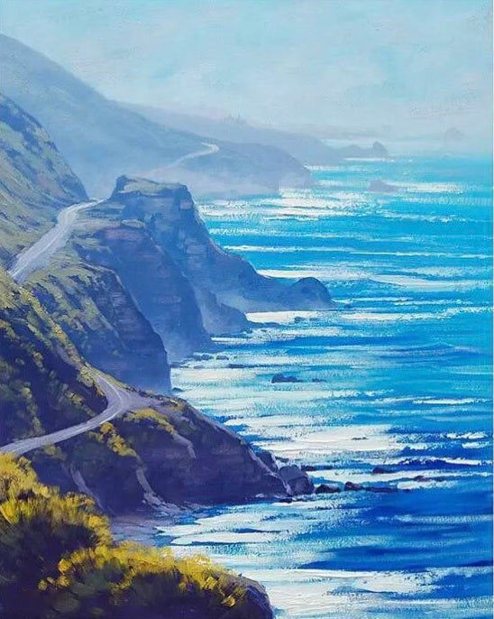 Carretera al Lado de Océano Pintar por Números