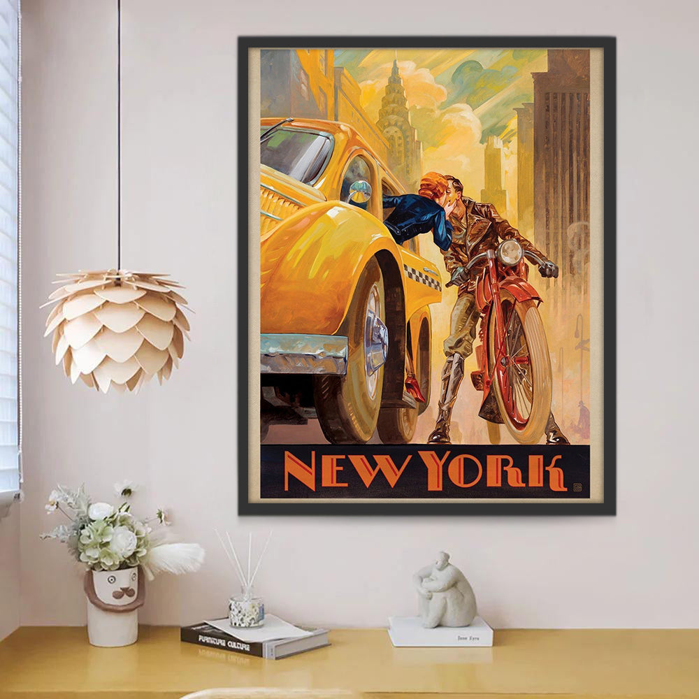 Cartel de Película de Amor en Nueva York Pintar por Números