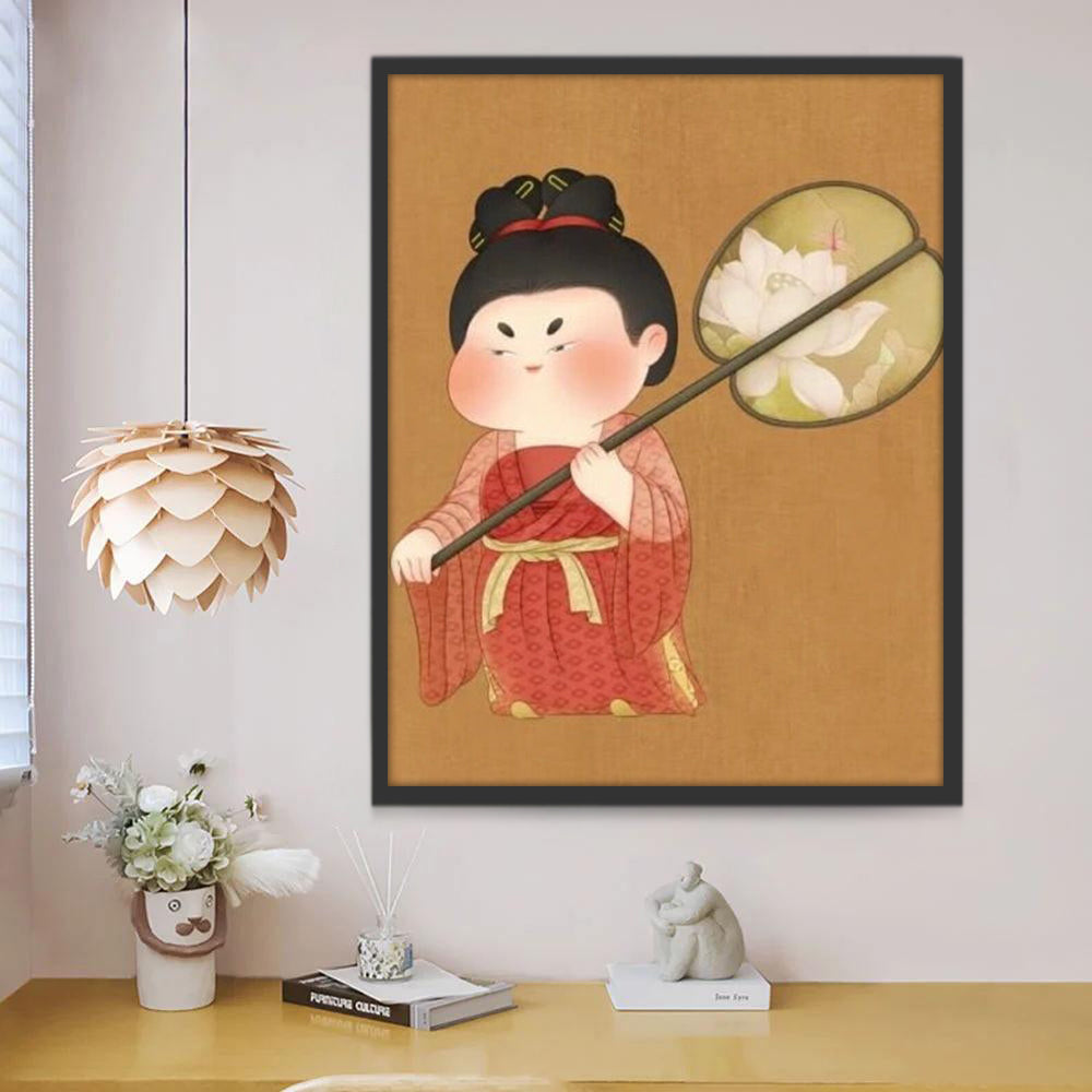 Chica Adorable de Dinastía Tang Pintar por Números