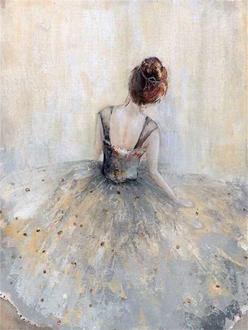 Chica Elegante en el Fondo Claro Pintar por Números