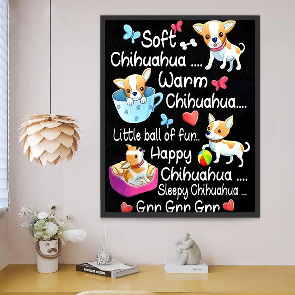 Chihuahua Adorable Pintar por Números