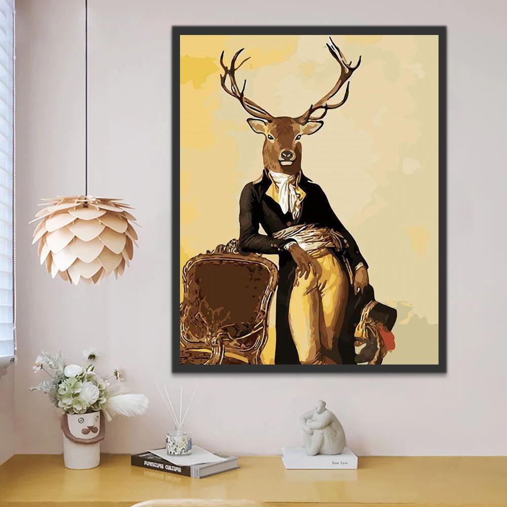 Ciervo Caballero Elegante Pintar por Números