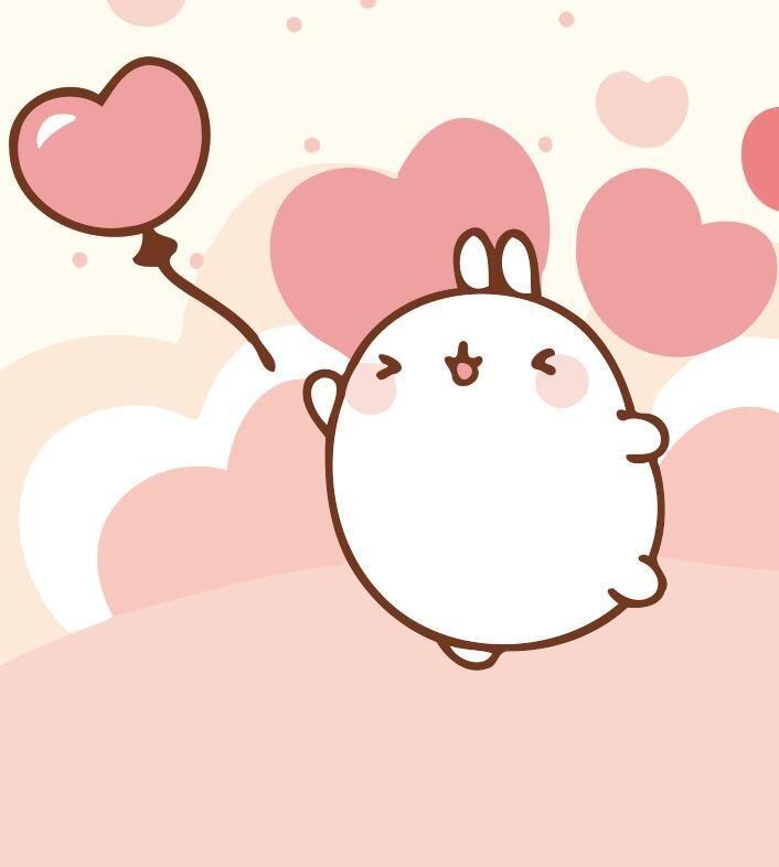 Conejo Adorable y Globo Flotando en el Cielo Pintar por Números Niños