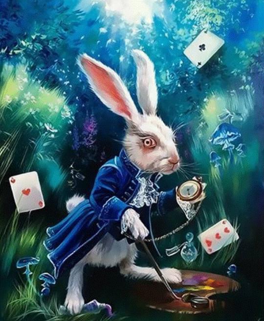 Conejo de Alicia en el País de las Maravillas Pintar por Números