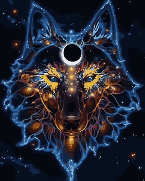 Constelación de Cabeza de Lobo Pintar por Números