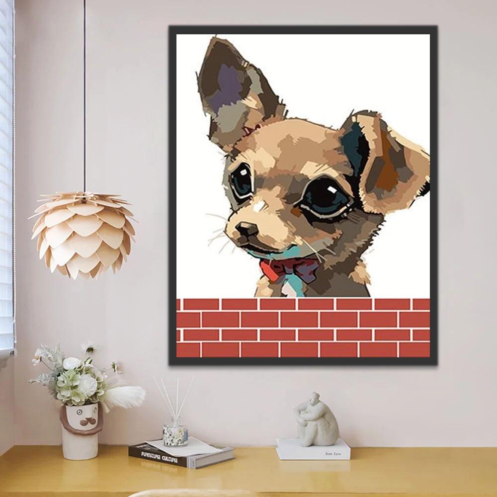 Dibujo de Chihuahua Adorable Pintar por Números