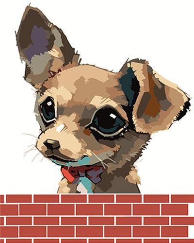 Dibujo de Chihuahua Adorable Pintar por Números