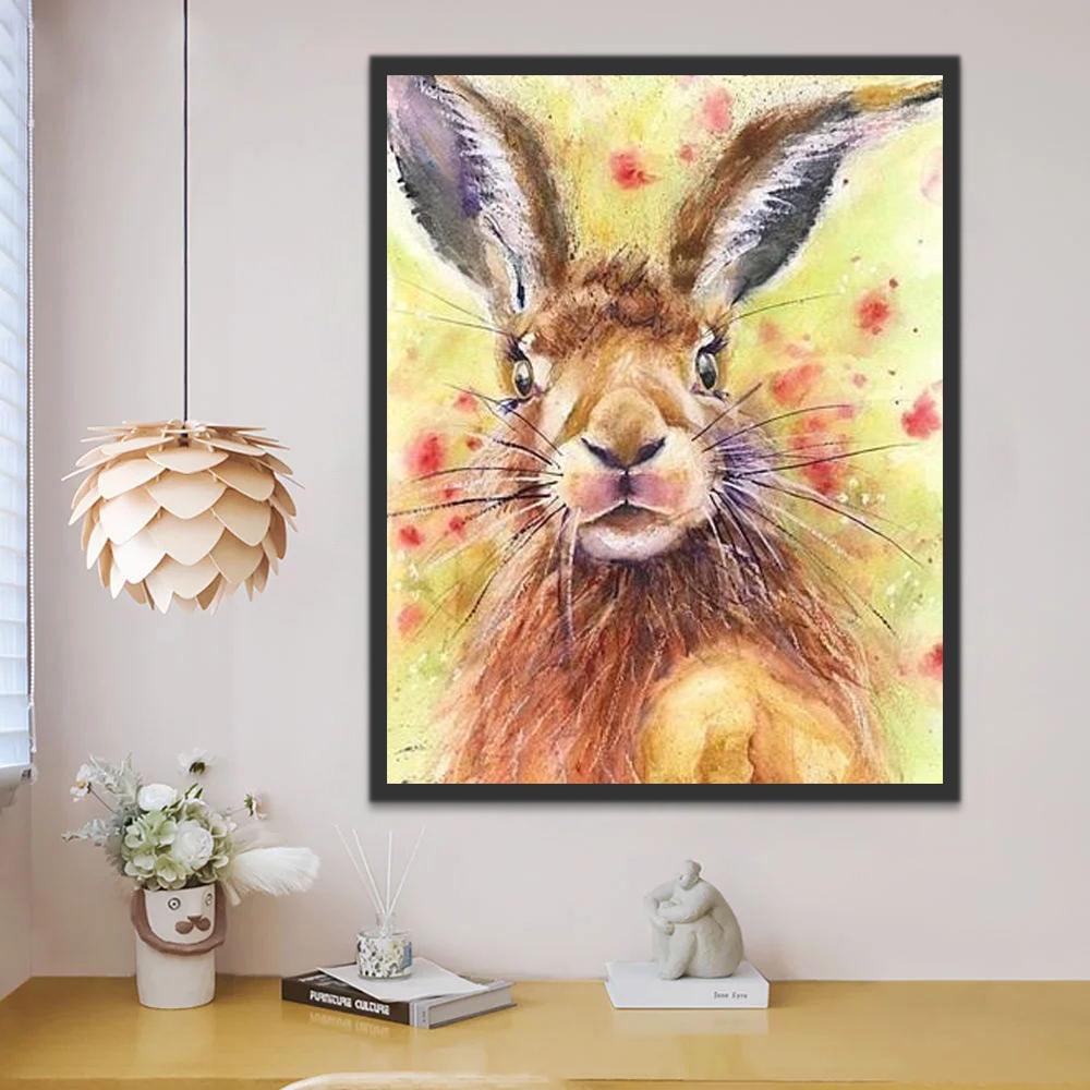 Dibujo de Conejo con Orejas Largas Pintar por Números