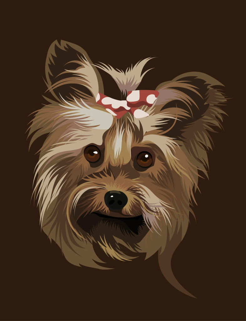 Dibujo de Perro Lindo Pintar por Números