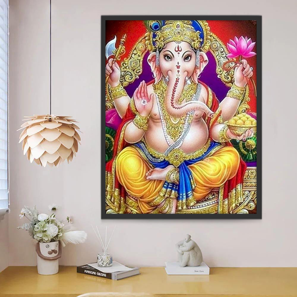 Dios Hindú Ganesha del Hinduismo Pintar por Números