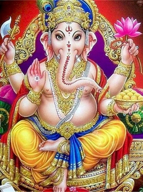 Dios Hindú Ganesha del Hinduismo Pintar por Números