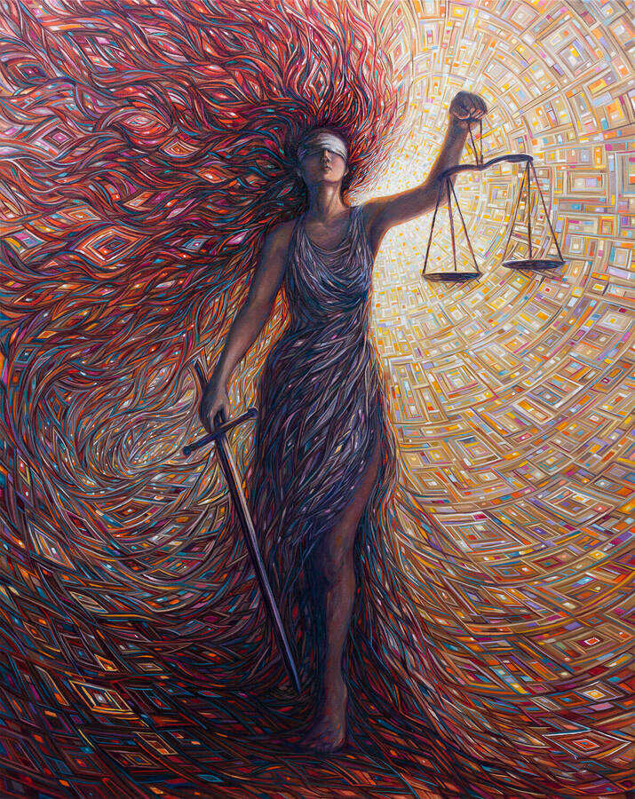 Diosa de la Justicia Pintar por Números